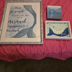 Mermaid Themed Wall Art Set
